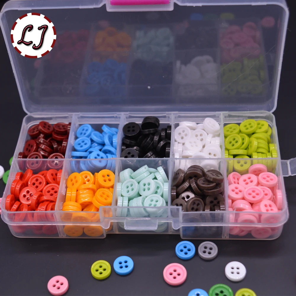 Scrapbooking Cute Baby Mini 9mm Buttons Mixed Sweet Colour Cardmaking Sewing