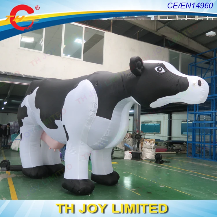 Free air shipping to door,5mL*3mH giant inflatable cow replica
