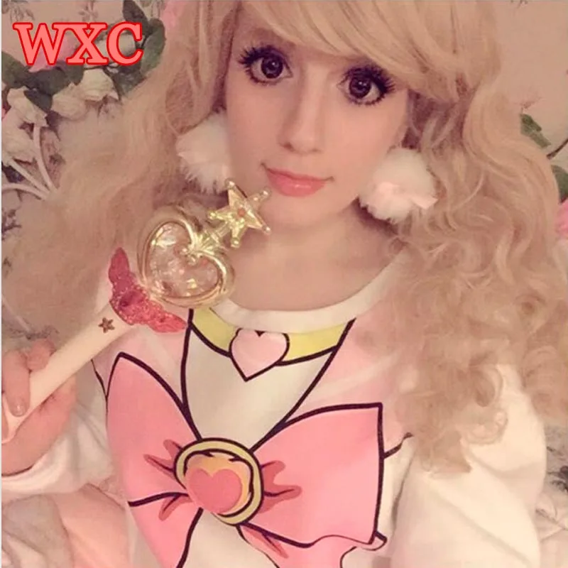 Sailor Moon/женские толстовки с капюшоном; японский свитер; Sudadera Kawaii Ropa Kawaii De; теплый пуловер; толстовка; WXC