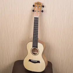 Твердые Топ сопрано концерт укулеле 21 23 дюймов Электрогитары 4 Строка Ukelele Guitarra рукоделие Picea Asperata красного дерева Уке