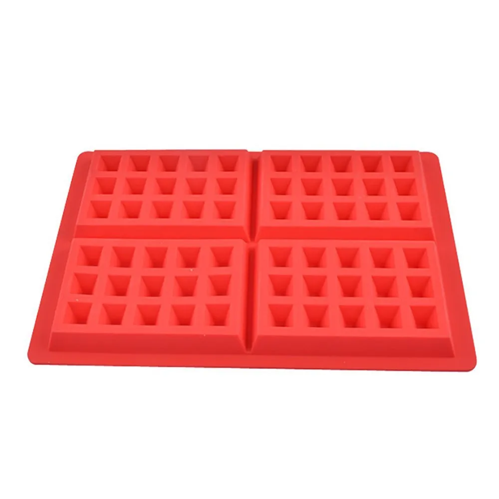 

Mini Waffles Pan Cake Baking Baked Muffin Cake Chocolate Mold Tray DIY Food Grade Silicone Kitchen Accessories Waffle Mold