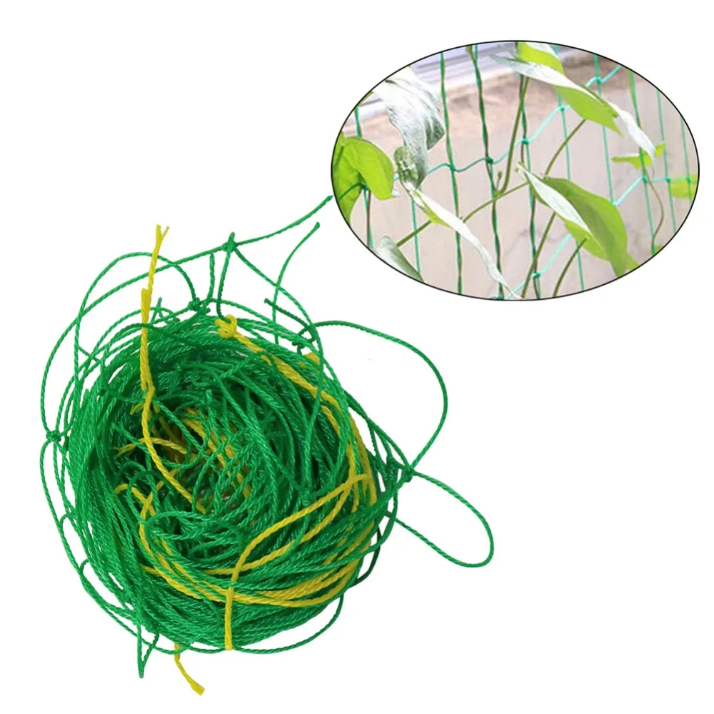 

Agriculture Climbing Fence Nylon Net Greenhouse Vines Grow Fence Vegetable Plant Support Climbing Trellis Netting 1 Pc
