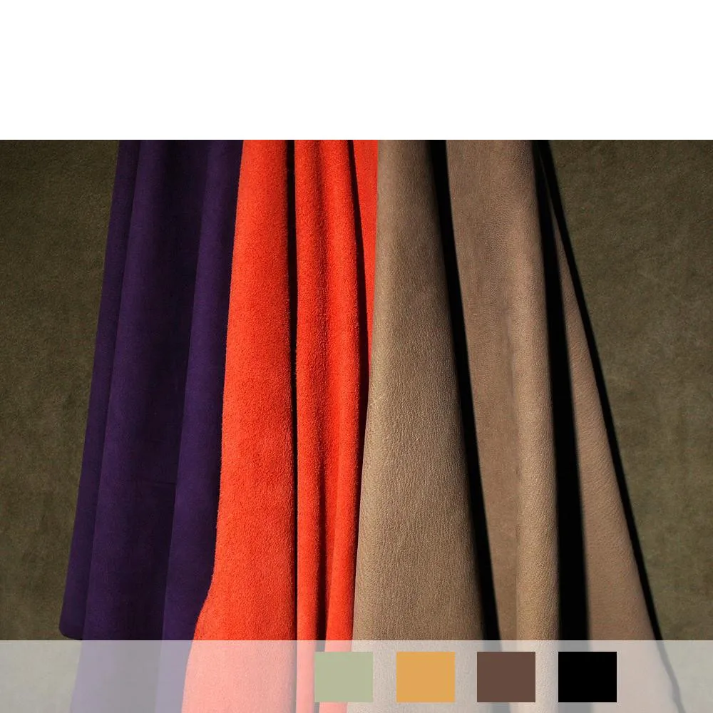 real Sheep skin Leather / 100 grain genuine Suede / raw material sheep