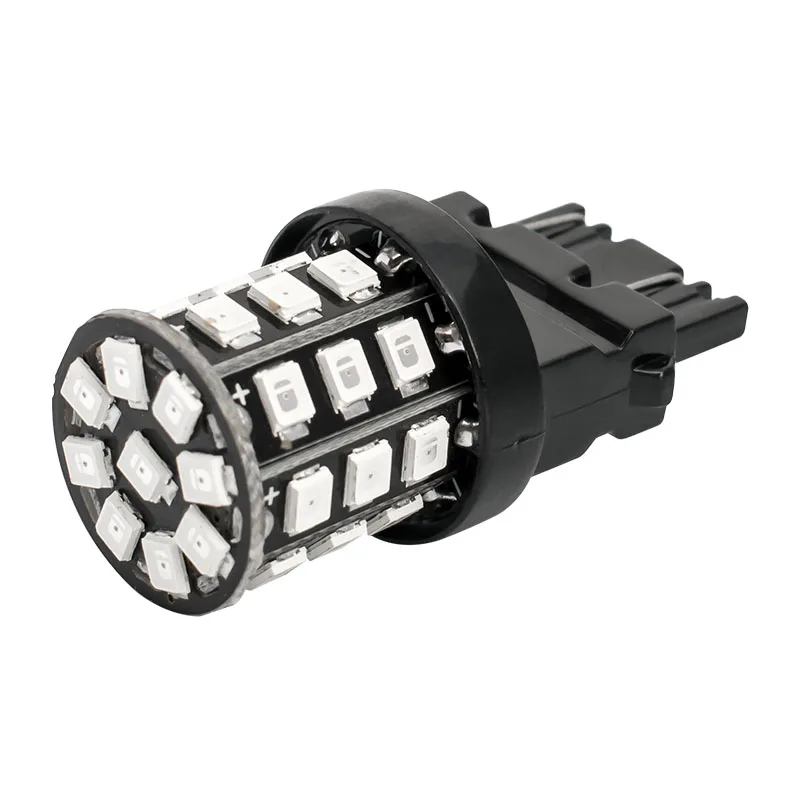 2 шт 3157 P27/7 W 33 smd 2835 Светодиодный автомобильный тормозной светильник s мотор дневной ходовой светильник сигнал поворота 3156 3057 3456 3757 Красный Желтый янтарь