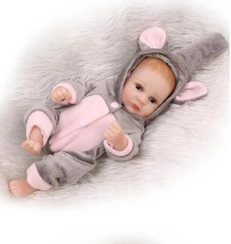 

Silicone Reborn Baby Dolls Lifelike Newborn Baby Gift Juguetes Babies Toys Lifelike Reborn Dolls White Skin Babies Doll Full
