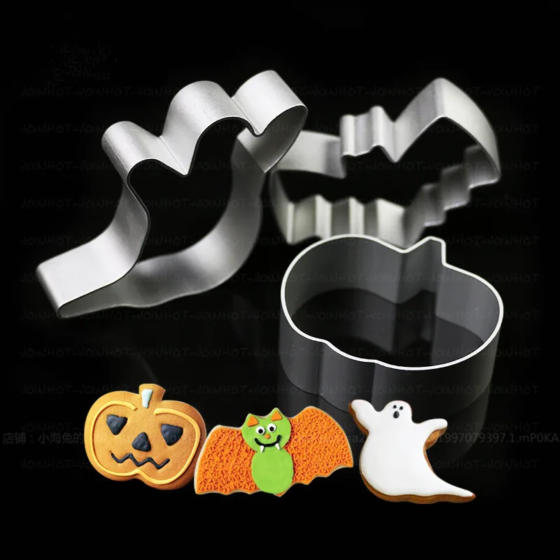 LINSBAYWU 1PCS Halloween Cookies Cutter Mould DIY Ghost and Pumpkin shape Cake Cookies Decorating Baking tools Hot sale