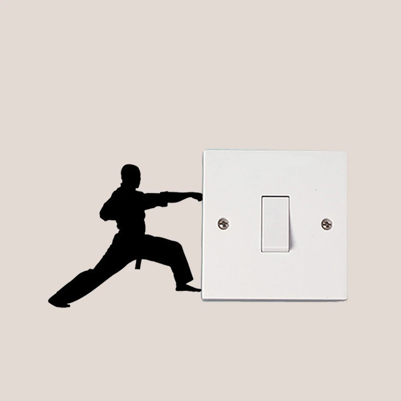

Taekwondo Personality Home Decor Vinyl Light Switch Sticker Wall Decal 6SS0141
