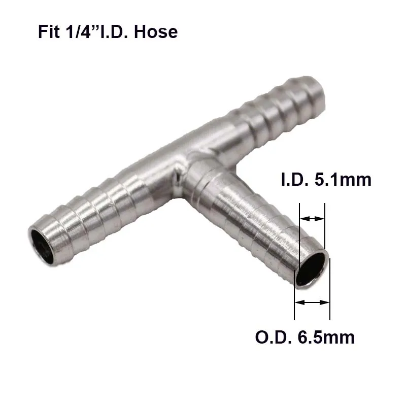 Нержавеющая Колючая Тройник 1/" 3/8" 1/" штуцер для шланга оборудование для домашнего пивоварения