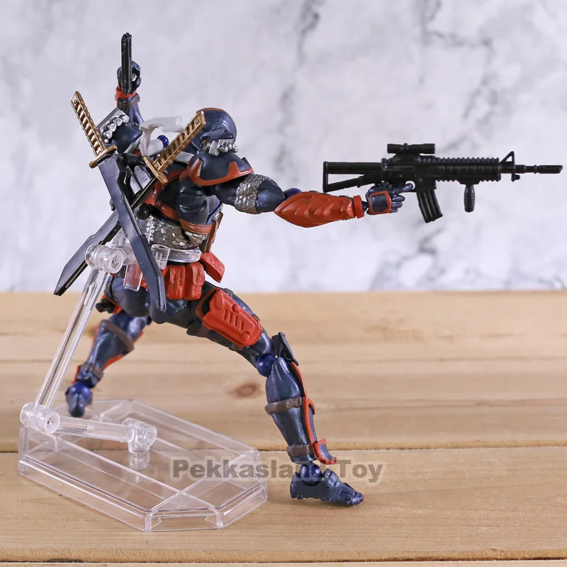 DC Comics Amazing Yamaguchi Revoltech No 011 Deathstroke PVC Action Figure Collectible For Kids Toy