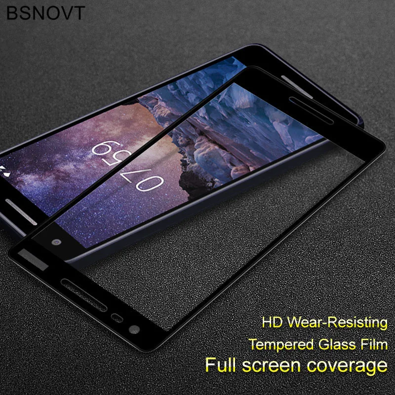 

Screen Protector For Nokia 2.1 Glass Tempered Glass For Nokia 2 2018 Full Coverage Glass For Nokia 2.1 TA-1084 TA-1080 BSNOVT