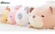 Metoo Cute Original Kids Plush Stuffed Toys Soft Multifunction Animal Bear Panda Rabbit Lion Pillow Cushion Doll for Kids Gifts