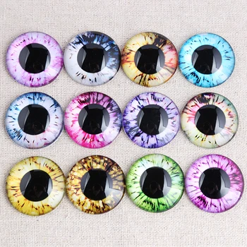 

onwear Mix doll eyes photo round glass cabochon 8mm 10mm 12mm 14mm 16mm 18mm 20mm 25mm 30mm diy jewelry findings