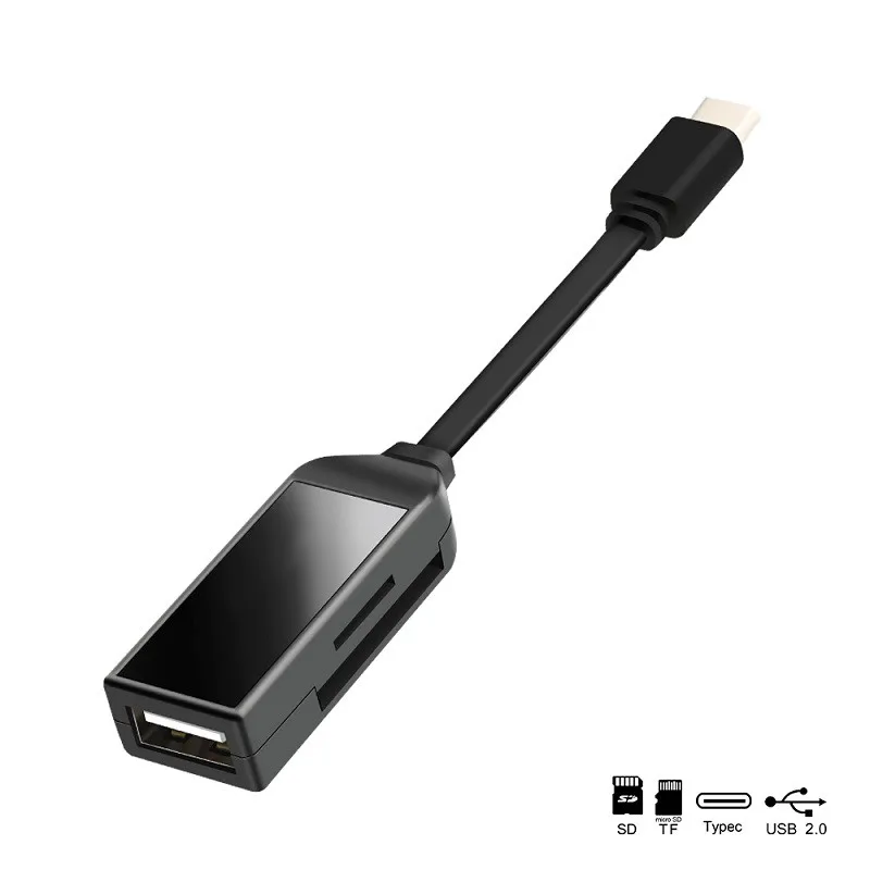 2 в 1 type-C адаптер usb type-C OTG кабель SD/TF/Micro SD/MMC считыватель карт памяти для samsung Galaxy S8 S9 Note 8 huawei mate 9