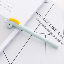 1 шт. Творческий Единорог гелевая ручка подпись ручка Эсколар Papelaria школьные офисные канцелярские принадлежности рекламные подарок модные милые дети