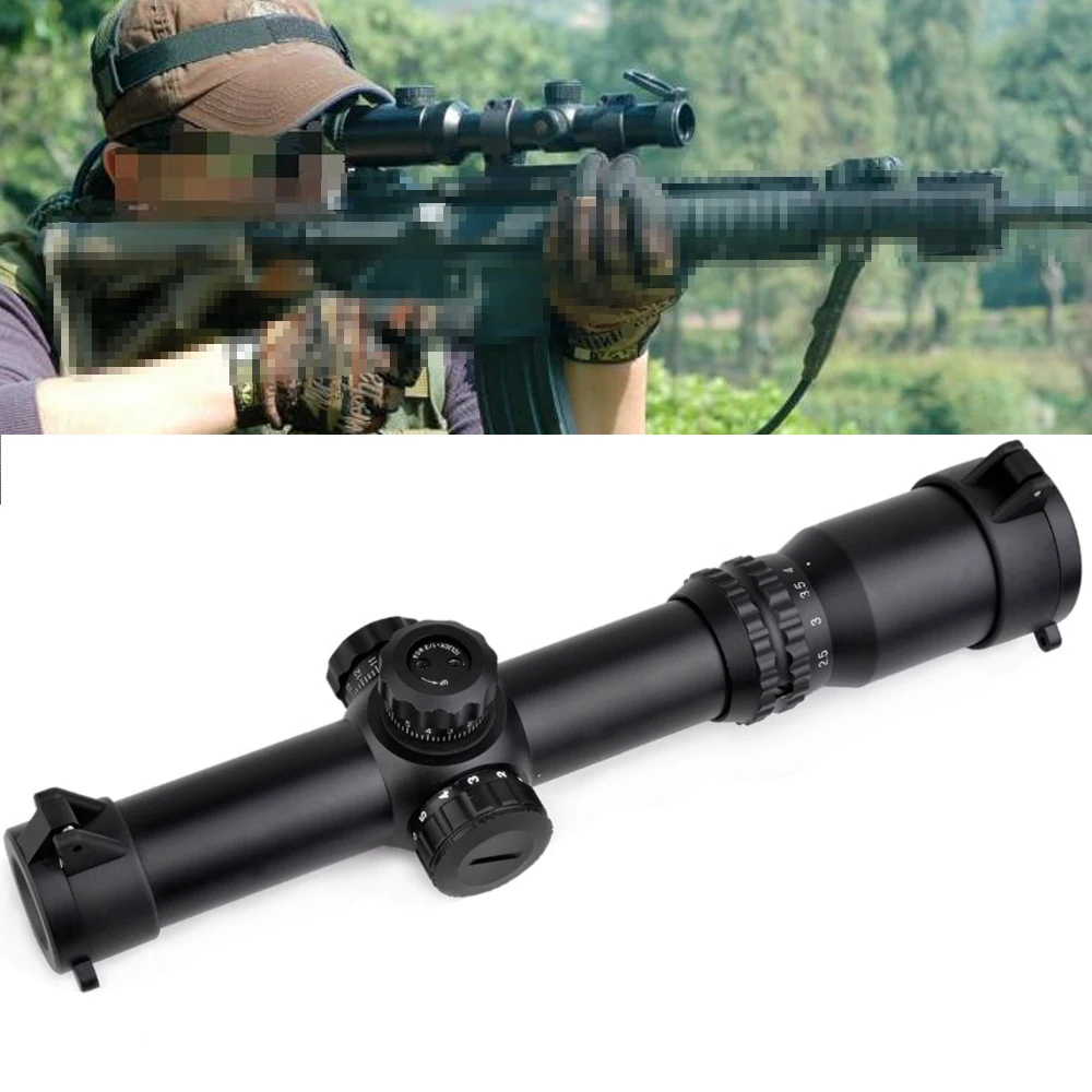New Arrival AIM 1 4x24 SE Optics Long Eye Relief Illumination Tactical