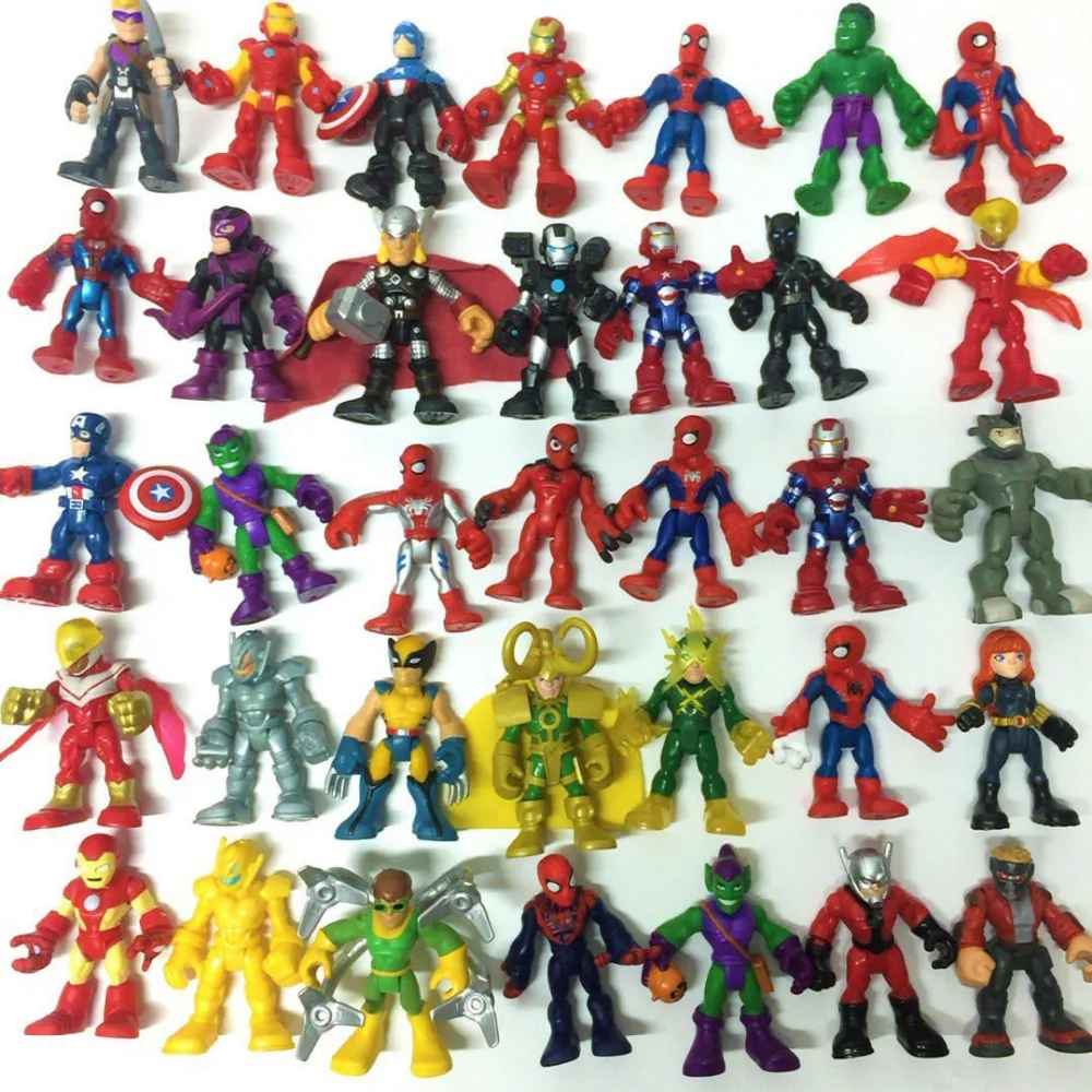 

Marvel Playskool Heroes Super Hero Figurines Toy Doll Brinquedos Figurals Collection Model Gift