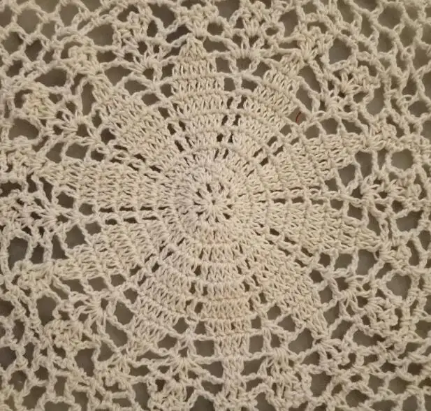 Modern Cotton Lace Crochet Doily Table Napkin Round Tablecloth Placemat Mat Cup Pad Drink Coaster Set Coffee Table Decorations