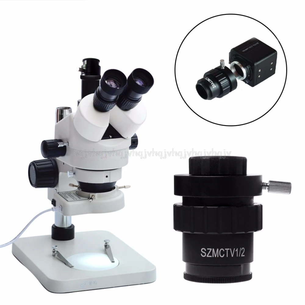 

0.5X C-mount Lens 1/2CTV Adapter for Trinocular Stereo Zoom Microscope Camera JUN23 dropshipping