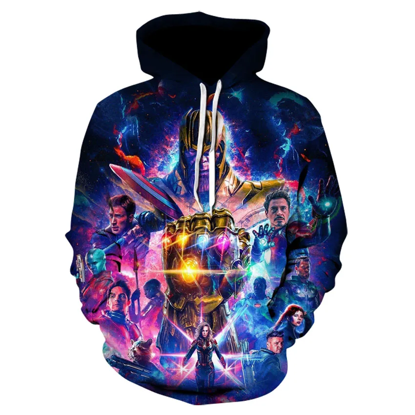 

The latest marvel movie the avengers 4 hoodie jacket, spring and fall fashion casual hoodies for men and women