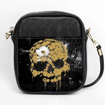 

Custom The Dead Daisies skull fashion Sling Bag Women Sling Shoulder Bags Leather Mini Girls Tote Party Bag DIY Sling Bag