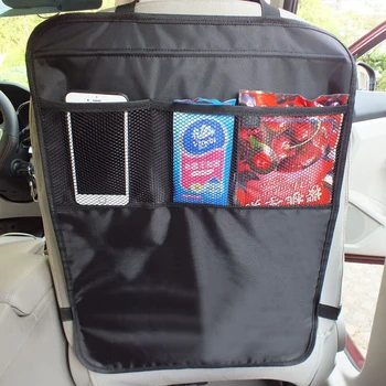 

EAFC Oxford Cloth Car Back Seat Storage Bag Organizer Pouch Protective Anti Kicking Padded Child Dirt Protection