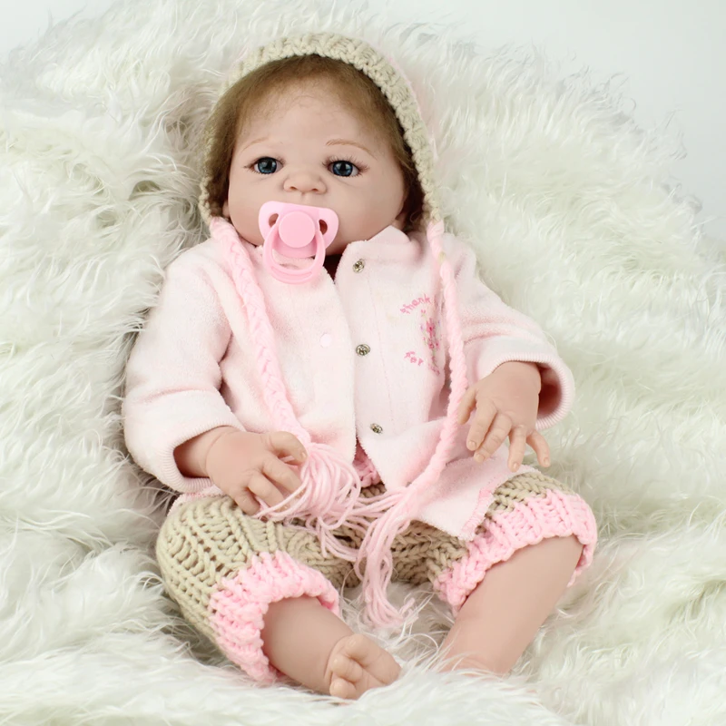 Us 129 89 New 22 Inches Full Body Silicone Reborn Dolls Realistic Babies Nursery Doll S Toys Bonecas In From Hobbies