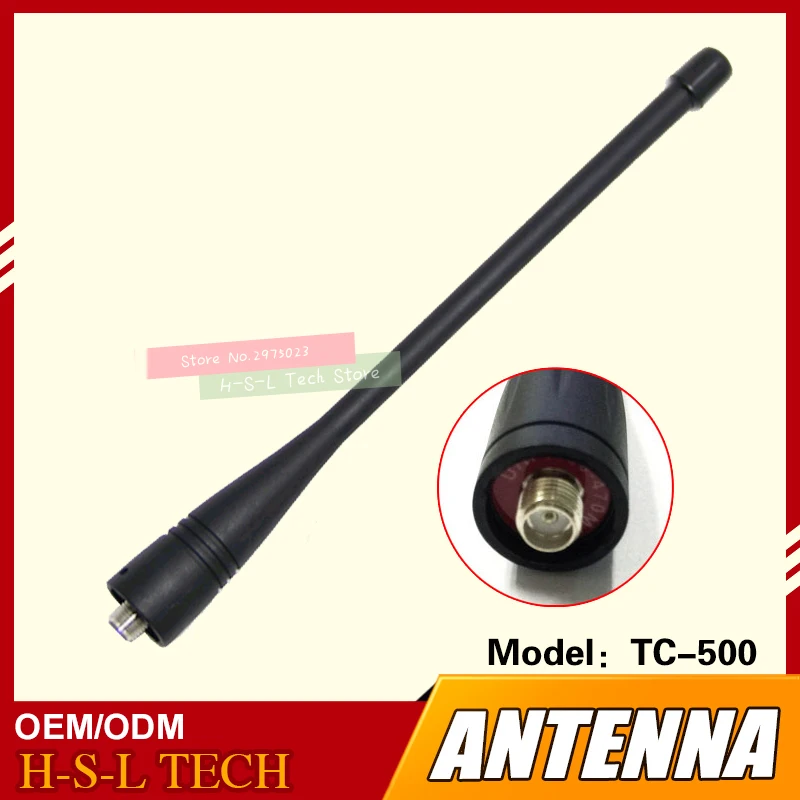 Walkie Talkie Rubber Antenna 400-470Mhz UHF Smafemale Interface For HYT TC500 TC500S TC610 TC700  TC620 TC368 Baofeng Kenwood