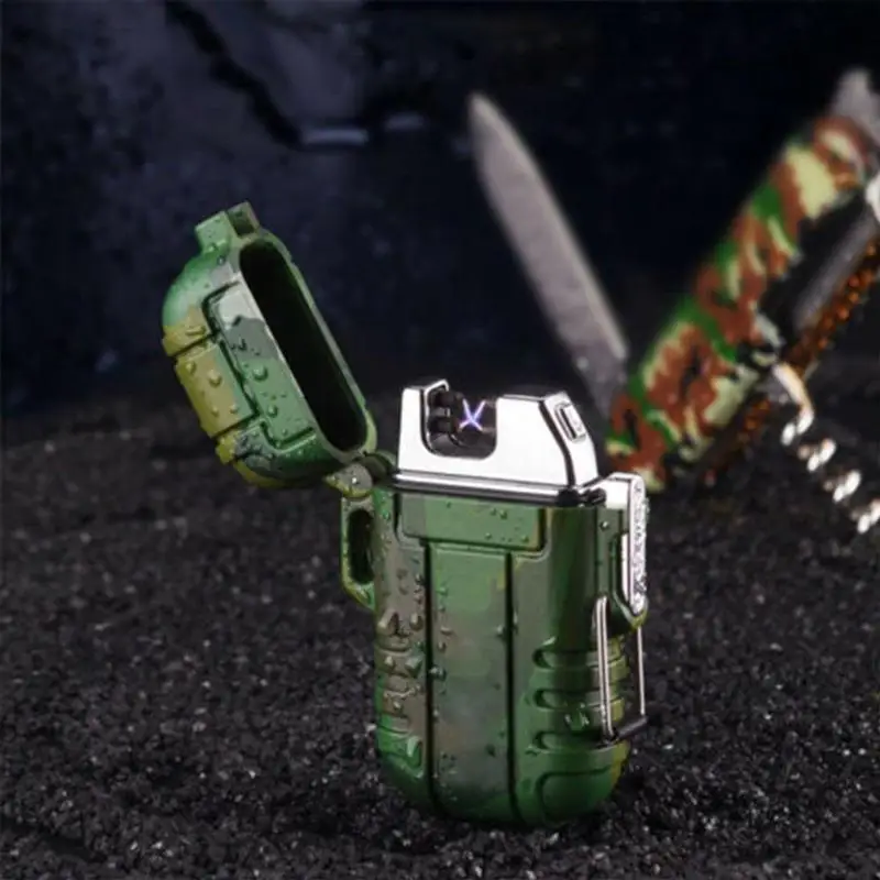 

ABS USB Charging Silent Lighter Waterproof & Windproof Outdoor Camping Multifunctional Tools