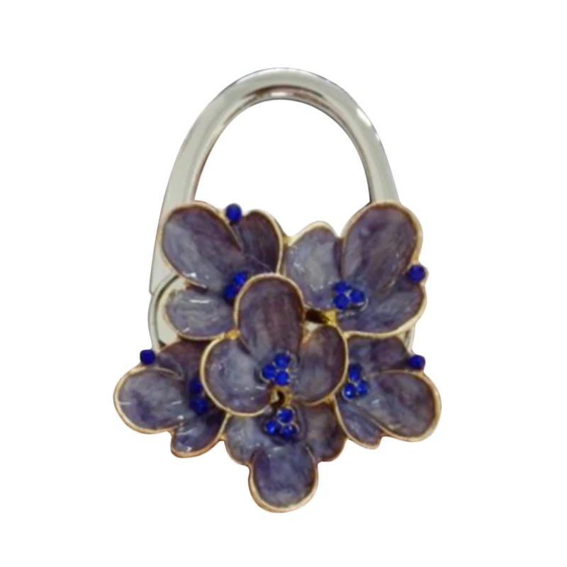 Lovely Colorful Folding Handbag Purse Tote Bag Hanger Decor Holder Table Hook For Gift New