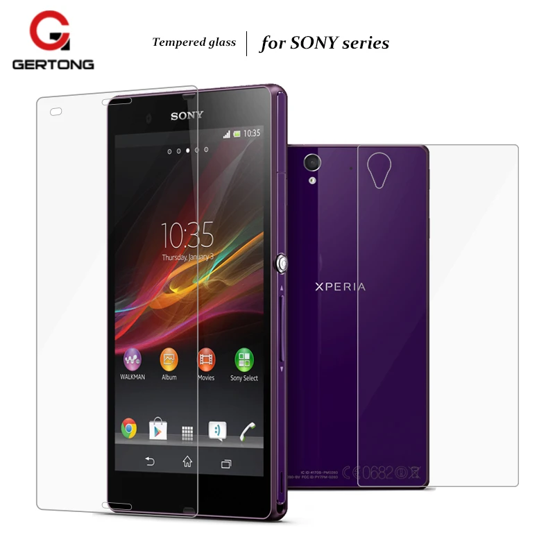 

9H Front + Back Screen Protector Film For Sony Xperia M4 Aqua M5 Z1 Z3 Mini Z5 Compact Z2 Z4 Toughened Protective Tempered Glass