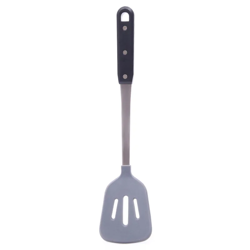 1 шт. силиконовые щелевые токарь Кухня CookingTools шпатель жарки рыбы лопату с длинной