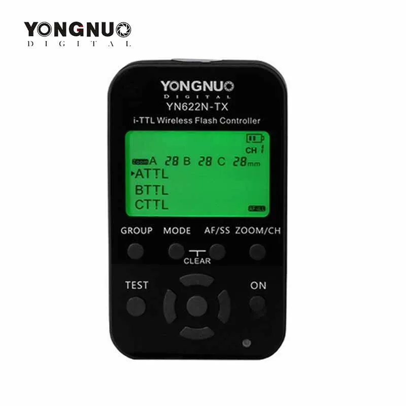 

Yongnuo YN-622N-TX YN622N-TX YN 622N TX i-TTL LCD wireless flash controller wireless flash trigger transceiver For Nikon DSLR