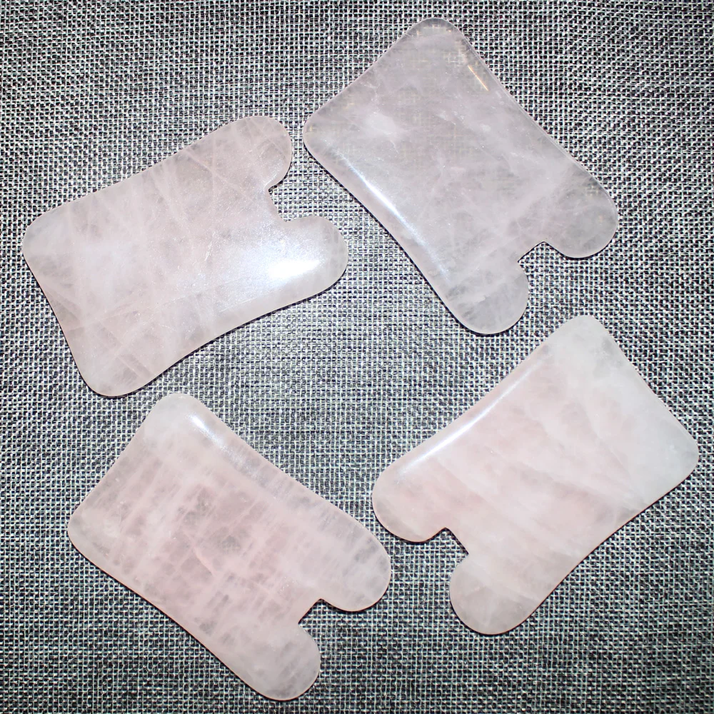 

Rose Quartz Face Scraping Plate Massage Mat for Face Lift Tool Skin Firmness Treatment Massager Pad for Neck Back Head Relax