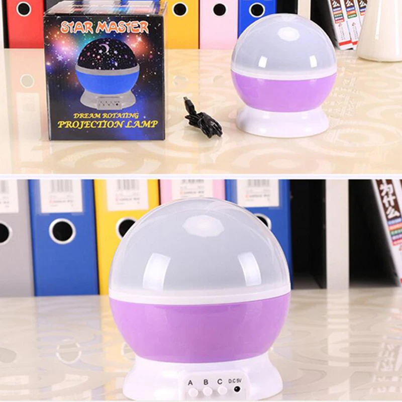 Led Night Lamp Stars Starry Sky LED Night Light Projector Moon Novelty Table Night Lamp Battery USB Night Light For Children (7)