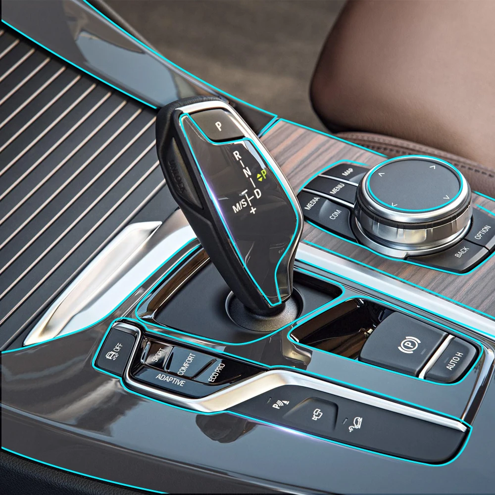 Прозрачная пленка для салона автомобиля с защитой от царапин набор центральной