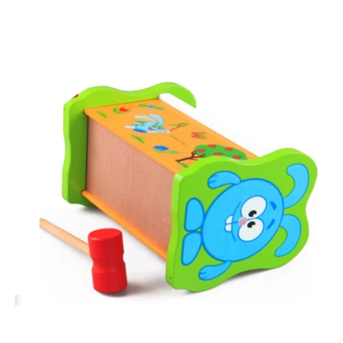 Wooden toy for children's educational hamster parent-child interactive game tapping early education toys free shipping Wooden toy for children's educational hamster parent-child interactive game tapping early education toys free shipping