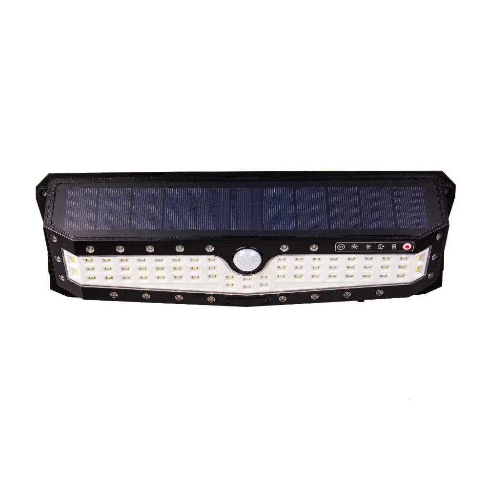 57 светодиодный/79 светодиодный датчик движения светодиодный светильник на солнечной батарее Открытый водонепроницаемый Солнечный настенный светильник USB 4 режима безопасности Ночной светильник белый светильник