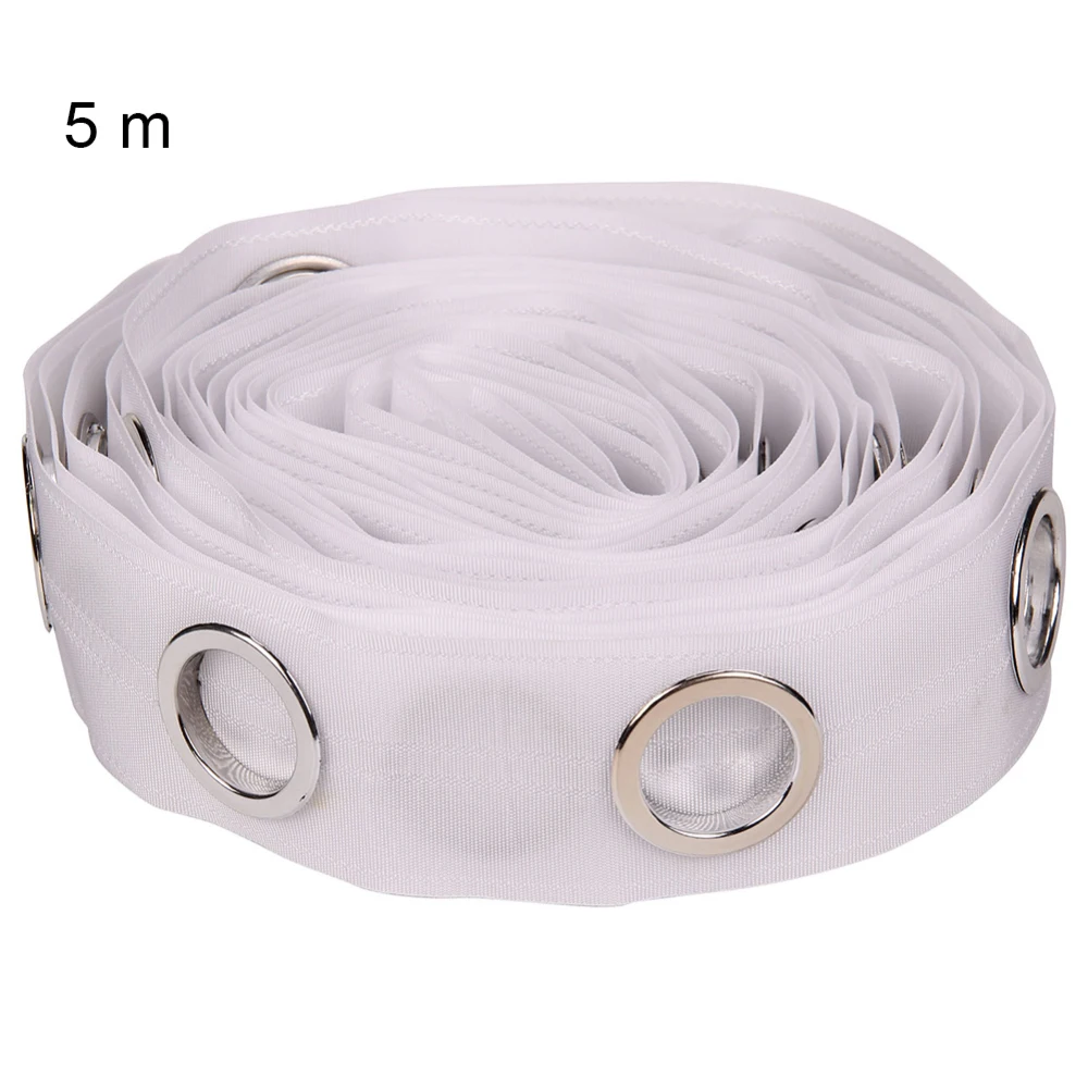 5/10m 8 Rings/m Curtain Accessories Eyelet Curtain Tape Curtain Heading Grommet Top Tape Header
