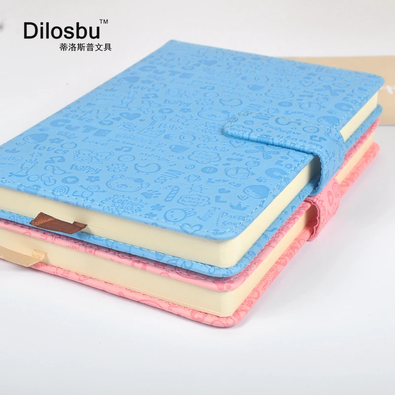 Dilosbu A5 японский Kawaii мультфильм PU Обложка дневник ноутбук магнитная пряжка