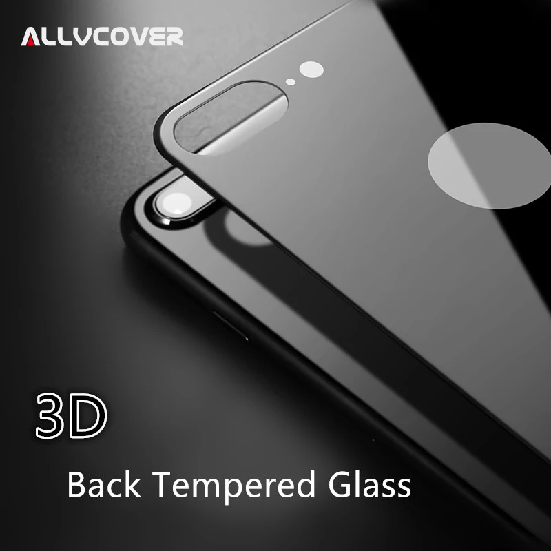 Allvcover Back Tempered Glass For iPhone 8 3D Rear Screen Protector For iPhone 8Plus 0.3MM Thin Back Cover Protective Film Guard