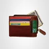 Gibo Auja - Brand New Cow Genuine Leather Men Wallets Card Case Card Holder Money Organizer Short Wallet Purse 1
