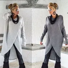 Женская толстовка с длинным рукавом пуловер Топ женское платье для женщин