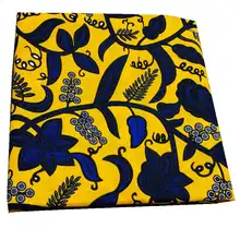 Самый дешевый 12 ярдов Анкара белый Новое поступление хлопок африканская вощеная ткань воск голландский батик в африканском стиле