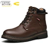 Camel Active New Genuine Leather Combat Shoes Military Ankle Boots Casual Safety Shoes Winter Warm Men Shoes Zapatos de Hombre ► Photo 1/6