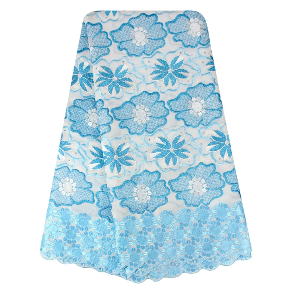 

Bestway Lace Fabric Nigerian 2019 Lace Swiss Voile Lace Embroidery Nigerian Cotton Lace Fabric With Strong Stones High Quality