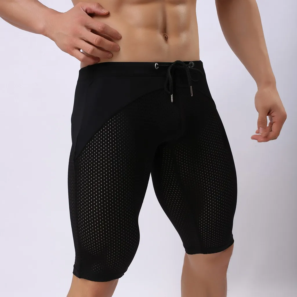 Новинка, мужские облегающие эластичные Компрессионные шорты для фитнеса, брендовая одежда, впитывающие короткие штаны, мужские шорты для бодибилдинга, Jan22