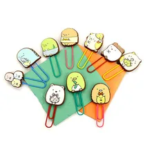 10 шт./упак. Закладки закладки из полихлорвинила для книги Kawaii Бумага клип Сан-x магнитные закладки офиса школа Канцелярские