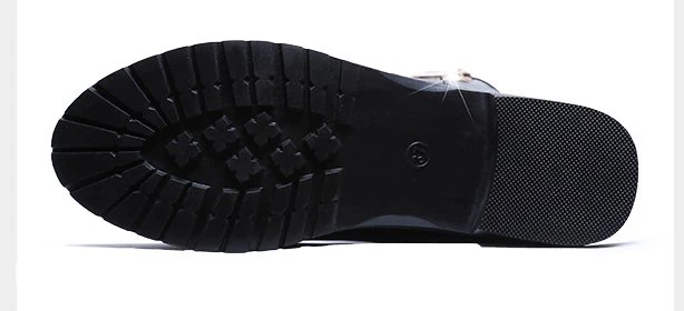Aleafalling/женские ботинки до середины икры на низком каблуке кожаные ботинки высокого качества на молнии для девочек осенне-зимние ботинки на платформе для девочек; WBT205