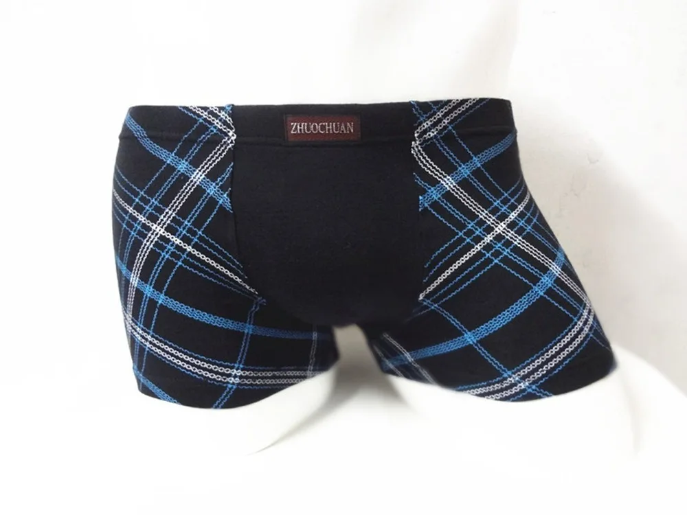 Free Shipping Promotion Discount Cheap Mens Plaid Sheath Underwear