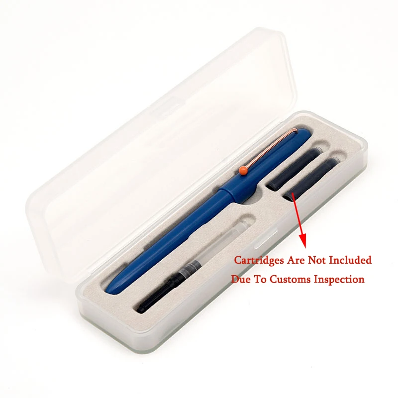 KACO Ретро авторучка высокого класса Schmidt конвертер дополнительный тонкий наконечник красочные чернила ручка версия коробка упаковка для офиса Бизнес - Цвет: Blue -Golden Clip